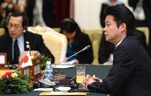 Bộ trưởng Ngoại giao Nhật Bản Koichiro Gemba tại Hội nghị ASEAN + Nhật Bản (Nguồn: Getty Images)